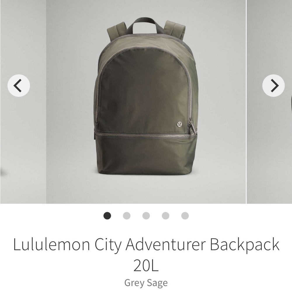 Lululemon City Adventurer Backpack 20L in Grey Sage
